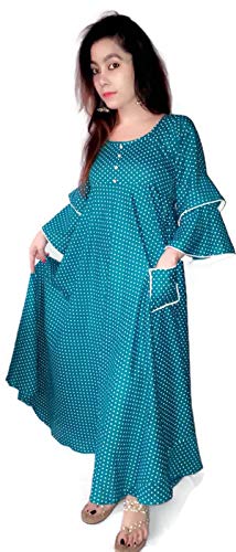 bell sleeve long frock