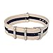 Archer Watch Straps | Nylon NATO Straps | Choice of Color and Size (Beige/Navy, 20mm)