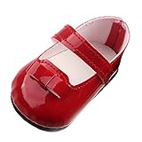 MonkeyJack Red Strap Shoes Flats Sneakers for 43cm/17inch Zapf Baby Born Doll Clothes