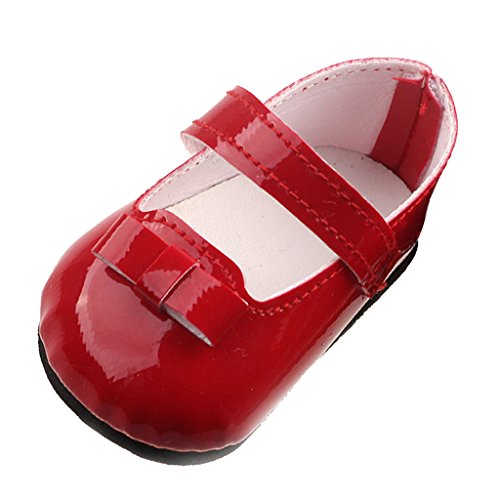 MonkeyJack Red Strap Shoes Flats Sneakers for 43cm/17inch Zapf Baby Born Doll Clothes