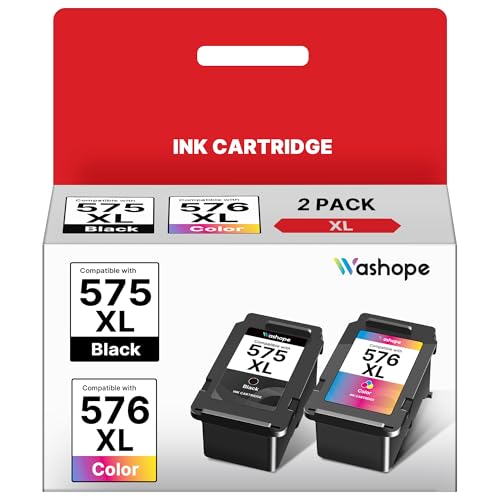 PG575 XL CL576XL Multipack Printer Cartridges, Replacement Compatible with Canon Pixma TS3550i, TS3551i, TR4750i, TR4751i (Black and Colour, 2 Pack)