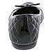 safeTstep Slip Resistant Women's Black Women's Sasha Quilt Bow Flat 8.5 Regular