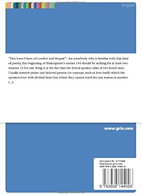 Two Loves I Have Of Comfort And Despair An Examination Of The