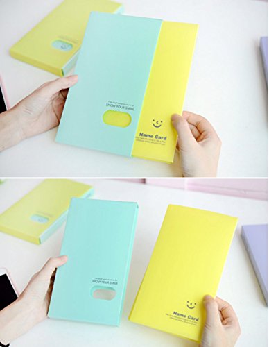 Business Card Book Holder, 2 PCS Business Name ID Credit Card Holder Rack Book Case Organizer Lomo Card Photocard Photo Album (120 Pockets)