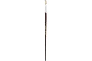 Silver Brush Limited 1103 Silverstone Filbert Brush for Oil Painting, Size 4, Long Handle