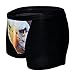 sandbank Men's Sexy Funny 3D Eagle Print Lingerie Boxer Briefs Underwear Panties (US M, Black Eagle)