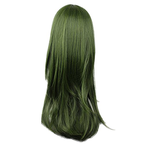 Mcoser 27" Army Green Long Straight Hair- Kagerou Project Kido Tsubomi Cosplay Wig - Image 4