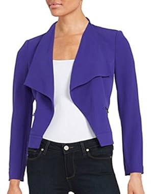 Calvin Klein Petite Modified-Shawl Collar Blazer 4P Purple