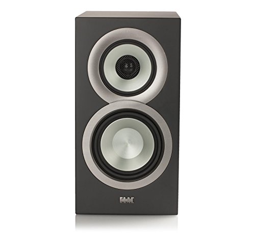 Elac BS Uni-Fi U5 (Pair) Bookshelf Speakers And Sanus BF24B1 (Pair) 24-inch Bookshelf Speaker Stands - Black