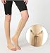 Lingssss Zipper Compression Socks Medical, 2 Pair Toeless Nurse Zip Compression Socks with Zipper Easy on off 15-20 mmHg for Varicose Veins, Edema, Swollen Sore Legs