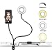 KINDEEP Cell Phone Holder Stand with Selfie Ring Light for Live Stream, Make up, Dimmable(3 Lighting Modes) LED Light (10-Level Brightness), Flexible Phone Holder Lazy Bracket for Phone (B07BTJ2MCP)