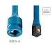 Steelman 1/2-Inch Drive 80 ft-lb Torque Extension for Impact Wrench, 8-inch Extension, Corrosion-Resistant Powder-Coated Steel, Blue