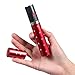 3800000V Mini Lipstick Stun Gun, Letsfunny, Rechargeable with LED Flashlight,Self defense Mini Lipstick Stun Gun (Red)