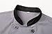 Chef Jackets Waiter Coat Short Sleeves Underarm Mesh Size US: XL Grey(Label:XXXL)