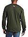 Key Industries Men's Heavyweight 3-Button Long Sleeve Henley Pocket T-Shirt, Forest Green, Large