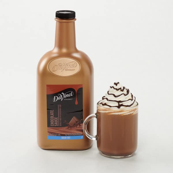 DAVINCI GOURMET SUGAR FREE CHOCOLATE SAUCE, 64 FLUID OUNCES (PACK OF 1)