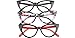 SOOLALA Ladies 50mm Lens Designer Cat Eye Reading Glasses Customized Strengths