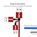 Micro USB Cable,TOPK 3.3 ft Light Up Nylon Braided Magnetic High Speed Charging USB Cable for Android Devices,Samsung,Nexus,LG,Sony,HTC,Huawei,Motorola and More(Red)