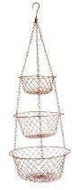 Fox Run 5211 Hanging Wire Baskets, Copper