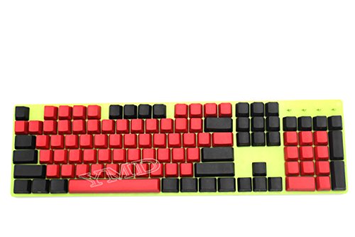 NPKC 104 87 61 Mixed Red Black PBT OEM Profile Keycap For 104 TKL 60% MX Switches Mechanical Gaming Keyboard (104 Side Print)