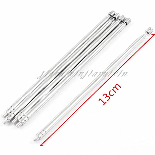 5 Pcs Universal Telescopic Metal Long Antenna for Remote Control Accessory, Children's Electric Ride on Toys RC Car Kids Power Wheels Replacement Parts