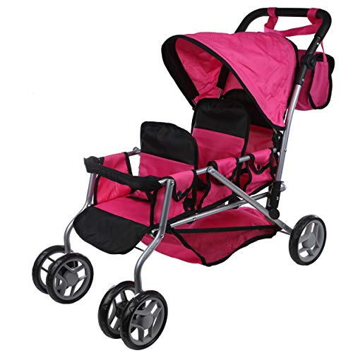 triplet dolls pram