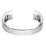 bayite Jewelry Bangle For Fitbit Alta, Unadjustable One-size, Silver 5.5