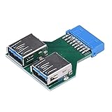 Jonerytime Motherboard 19Pin Header to 2 Ports USB