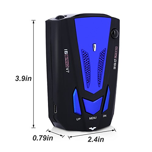 Radar Detector Car Speed Laser Radar Detector with Voice Alert and Alarm System, Policy Laser Radar Detector Kit for Cars
