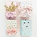WRAPAHOLIC Wrapping Paper Roll - Polka Dots/Stars/Hearts (2 Kinds) Design for Birthday, Mother Day, Valentine's Day, Wedding, Baby Shower - 4 Rolls - 30 inch X 120 inch Per Roll
