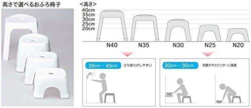 Amazon Co Jp トンボ フロート 風呂椅子 高さ 20cm クッション付 ホワイト N20 ホーム キッチン