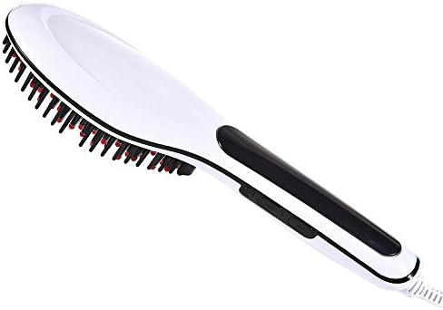 Salon Grade Precision Hair Straightening Brush - BUY 1 get 1 FREE!!! (White)