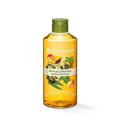 Yves Rocher Energizing Bath and Shower Gel, Mango Coriander, 400ml