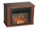 Comfort Glow EMF160 Mini Hearth Electric Fireplace, Wood Grain 4100 BTUs
