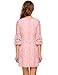 Zeagoo Women's 3/4 Flare Sleeve Floral Lace Elegant A-Line Cocktail Party Mini Dress