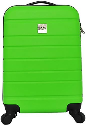 Hard Shell ABS 4 wheel Spinner Lightweight Hand Luggage Cabin Travel Trolley (GREEN)
