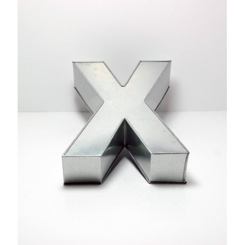 14” Alphabet Shape Cake Tin Mould Pan - Name The Cake – A to Z All Letters (X)
