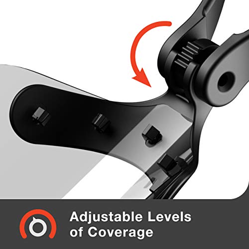 ZShield Wrap - Reusable Face Shield - Made in USA - Full Face Clear Lens & Lightweight Neck Mount Design (Ear to Ear Coverage, 1 Pack) - Image 4