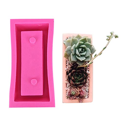3D Concrete Planter Cactus Cement Silicone Mold DIY Clay Craft Flower Pot Mold Ceramic Plaster Vase Mould Home Decor Crafts Succulent Plants Concrete Planter Vase Molds Handmade Garden Decoration Tool