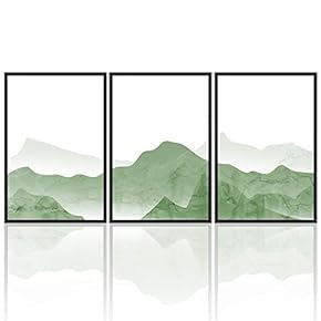 signwin 3 Piece Framed Canvas Wall Art Mountain...