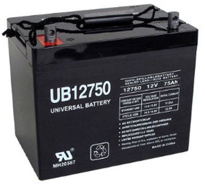 UPG 12V 75Ah SLA Replacement Battery for Quantum Q6 Edge HD