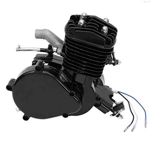 80CC Bicycle Engine Kit, Motorized Bike 2-Stroke, Petrol Gas Engine Kit, Super Fuel-efficient for 26" and 28" Bikes (Black)