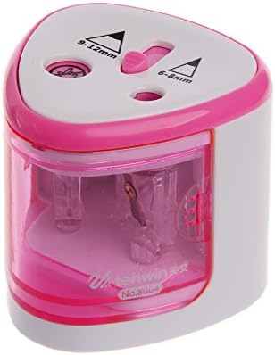 HNDHUI Automatic Two-hole Electric Touch Switch Pencil Sharpener For Home Office School (Pink)