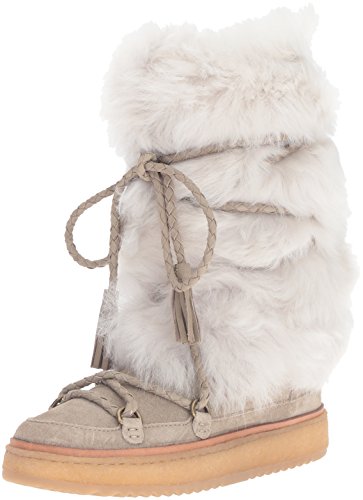 FRYE Women's Gail Shearling Tall Winter Boot, Cement, 9 M US FRYE Women's Gail Shearling Tall Winter Boot, Cement, 9 M US