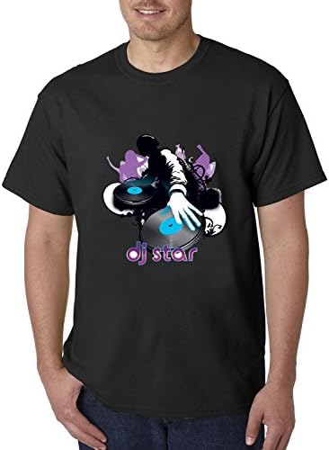 FeelingSmart DJ Modern Design Short Sleeve mens T-shirt Size XL