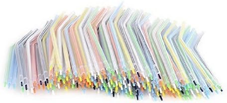 Rallic 200 PCS of Colorful Disposable Dental Spray Nozzles Tips for 3-Way Air Water Syringe
