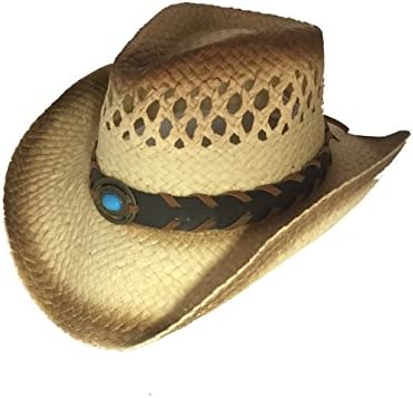 EZ Gifts Women Men's Western Style Cowboy / Cowgirl Straw Woven Shapeable Hat NEW!