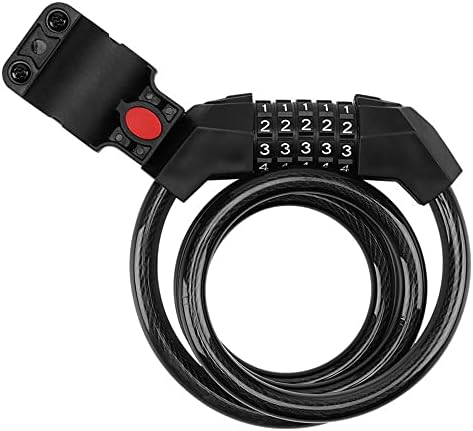 SKY-TOUCH Bike Lock Cable, 5-Digit Code Bicycle Lock Coiling