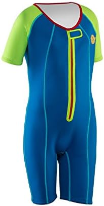 One Piece Boys Wetsuit Blue/Lime (10)