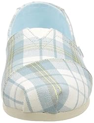 TOMS Women's Alpargata Loafer Flat, Mineral Blue